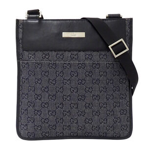 Gucci GUCCI handbag for women, brand shoulder bag, GG denim, navy, 27639